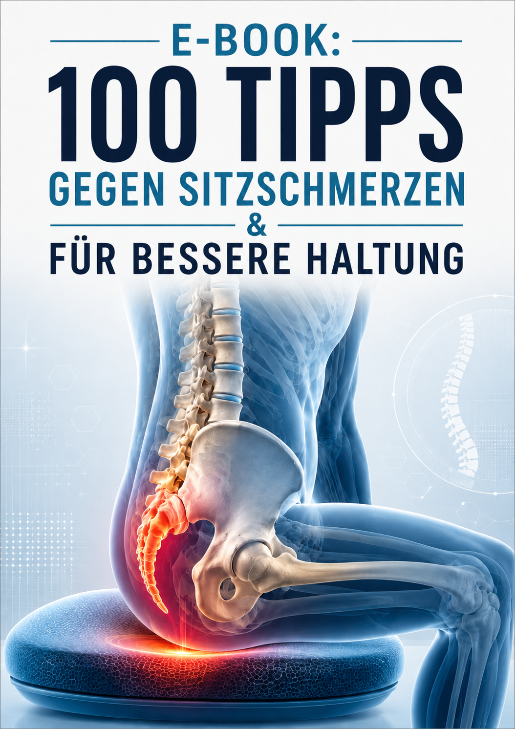 E-BOOK: 100 TIPPS GEGEN SITZSCHMERZEN & FÜR BESSERE HALTUNG