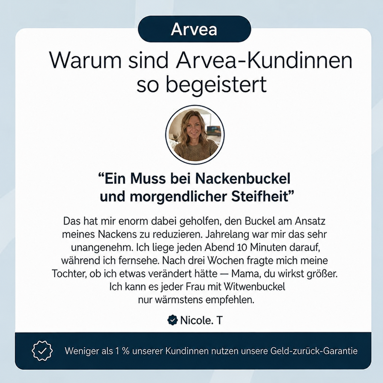 Arvea – Nackenhöcker Korrektor